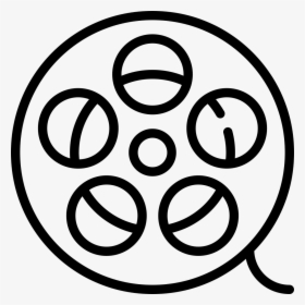 Transparent Movie Reel Clip Art - Film Reel Outline Png, Png Download, Free Download