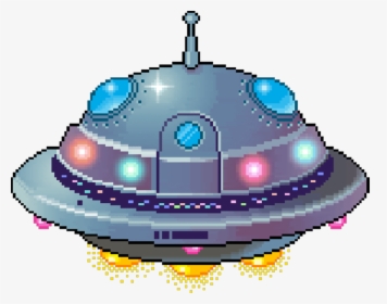 Transparent Pixel Spaceship Png Pixel Art Png Download Kindpng