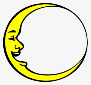 Clipart Moon Small Moon - Crescent Moon Cartoon, HD Png Download, Free Download