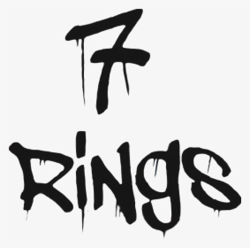#arianagrande #ariana #agb #tumblr #sticker #text #7rings - Ariana Grande 7 Rings Sticker, HD Png Download, Free Download