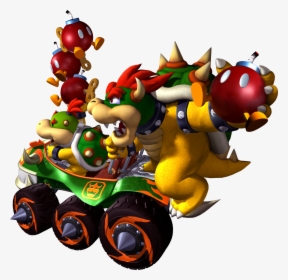 1920px Bowser And Bowser Jr Bob Omb Blast - Mario Kart Double Dash Png, Transparent Png, Free Download