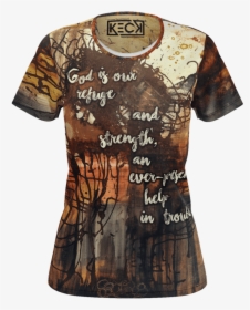 Psalm 46 Scripture T-shirt For Women - Active Shirt, HD Png Download, Free Download