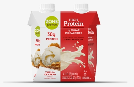 Hp - Vanilla - Ice - Cream Tcm1506-125632 - Zone Perfect High Protein Shake, HD Png Download, Free Download