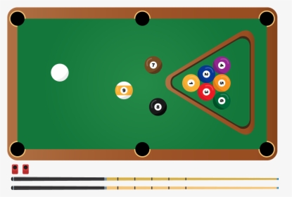 Clip Royalty Free English Billiards Eight Ball Nine - Pool Table Transparent, HD Png Download, Free Download