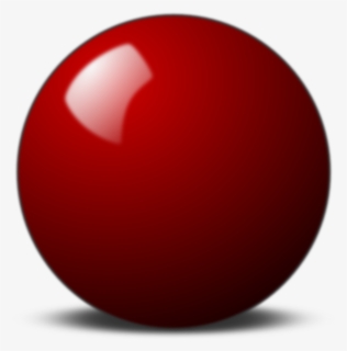 Clip Art Billiard Balls Snooker Billiards - Red Snooker Ball Png, Transparent Png, Free Download