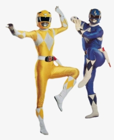 Yellow Ranger &amp - Yellow Ranger And Blue Ranger, HD Png Download, Free Download