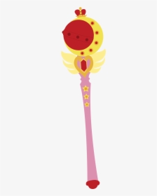 Wand4 - Sailor Moon Wand Transparent, HD Png Download, Free Download