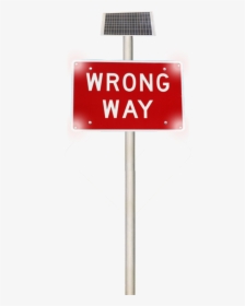 Transparent Pole Png - Wrong Way Sign, Png Download, Free Download