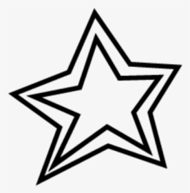 Ftestickers Star Black - White Star Doodle Png, Transparent Png, Free Download