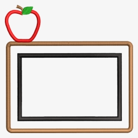 Teacher Back To School Chalkboard Apple Monogram, HD Png Download, Free Download