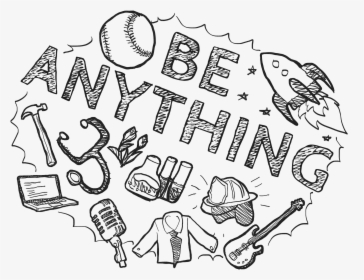 Be Anything Original Doodle - Illustration, HD Png Download, Free Download