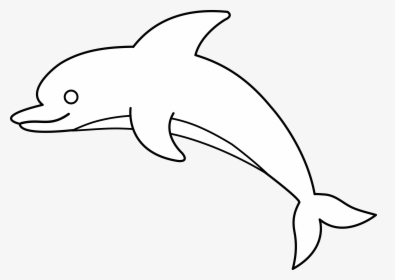 Outline Dolphin Clipart, HD Png Download, Free Download