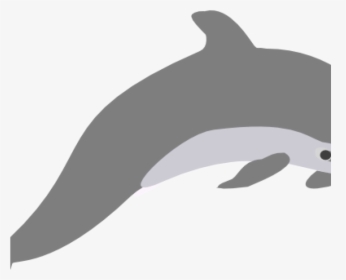 Dolphin Clipart Outline Grey Clip Art At Clker Vector - Dolphin Clip Art, HD Png Download, Free Download