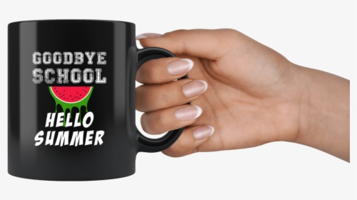 Goodbye School Hello Summer 11oz Black Mug - Mug, HD Png Download, Free Download