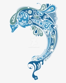Dolphin Vector Png - Dolphin Abstract, Transparent Png, Free Download