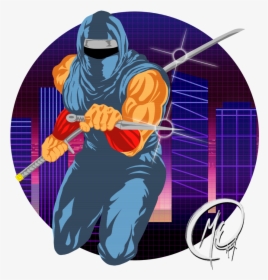 Synthwave Ninja Gaiden - Synthwave Ninja, HD Png Download, Free Download