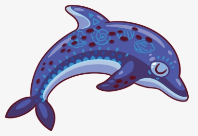 Common Bottlenose Dolphin Purple Clip Art - Wholphin, HD Png Download, Free Download
