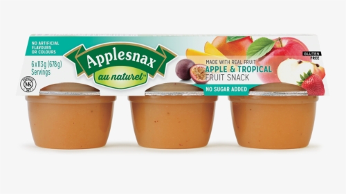 Applesnax Au Naturel Apple & Tropical Fruit Cups - Applesnax Peach, HD Png Download, Free Download