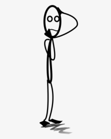 Stickman Thinking Png, Transparent Png, Free Download