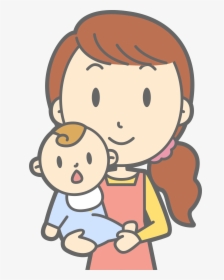Clipart - Mom And Baby Clipart, HD Png Download, Free Download