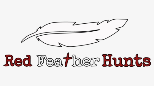 Red Feather Hunts - Line Art, HD Png Download, Free Download