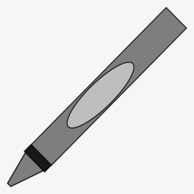 Clip Art Gray Crayon - Gray Crayon Clipart Png, Transparent Png, Free Download