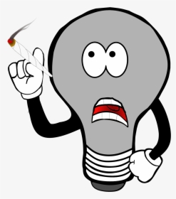 Confused Idea Lightbulb - Did You Know Cartoon, HD Png Download, Free Download