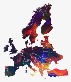 Europe, Continent, World, Colorful, Color, Painted - Europe Png, Transparent Png, Free Download