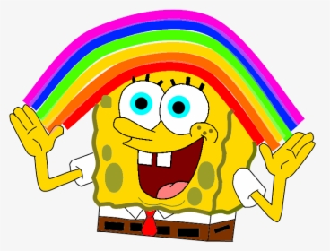 Scwords Words Spongebob Imagination Rainbow - Spongebob Imagination Png, Transparent Png, Free Download