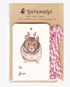 Antler Hamster Gift Tags, Set Of - Gift, HD Png Download, Free Download