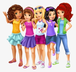 Lego Friends Main Characters - Lego Friends Png, Transparent Png, Free Download