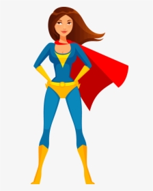 Mom Clipart Superhero - Woman Superhero Clipart, HD Png Download, Free Download