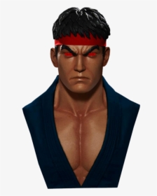 Street Fighter Ryu 1 1 Life Size Bust, HD Png Download, Free Download