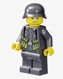Wwii German Soldier With Mp40 Pouches - Lego Ww1 British Soldiers, HD Png Download, Free Download