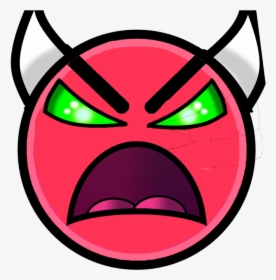 Demon Clipart Devil Face - Insane Demon Face Geometry Dash, HD Png Download, Free Download