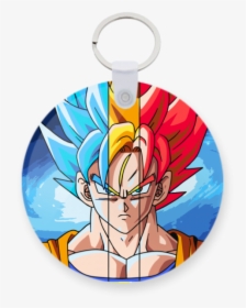 Goku Printed Keychain - Super Saiyan Goku Profile, HD Png Download, Free Download