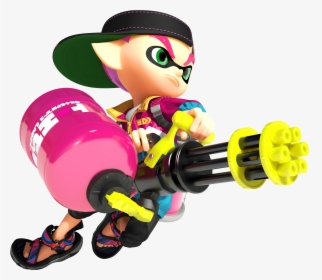Toy,cartoon,fictional Character,roller Skating,clip - Splatoon 2 Inkling Roller, HD Png Download, Free Download