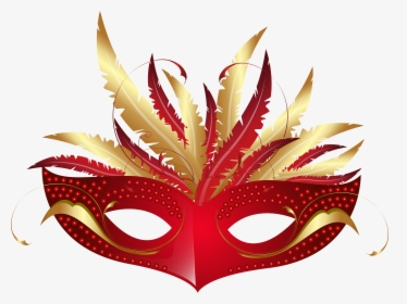 Feather Clipart Carnival - Transparent Background Masquerade Masks Png, Png Download, Free Download