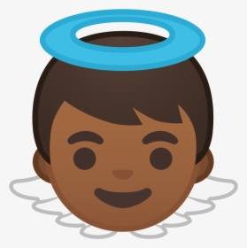 Baby Angel Medium Dark Skin Tone Icon - Boy Emoji, HD Png Download, Free Download