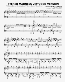 Stereo Madness Piano Notes, HD Png Download, Free Download