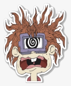 Image Of Schizo Sticker - Cartoon, HD Png Download, Free Download