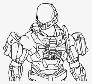 Download And Print These Halo Odst Coloring Pages For - Halo Coloring Sheet, HD Png Download, Free Download