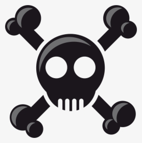 Skull Clip Arts - Black And White A Skull Cartoon, HD Png Download, Free Download