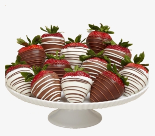 12 Gourmet Dipped Swizzled Strawberries - Luxury Chocolate Covered Strawberries, HD Png Download, Free Download