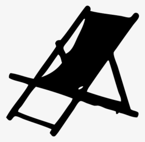 Deck Chair Silhouette - Deck Chair Vector Png, Transparent Png, Free Download