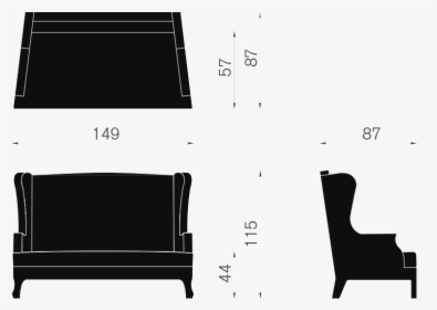 Furniture Silhouette Png -chair, Hd Png Download - Chair, Transparent Png, Free Download