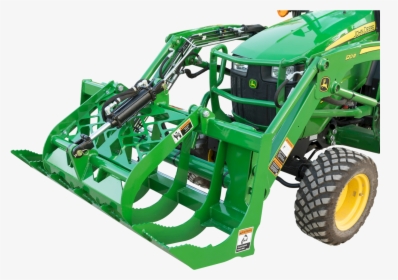 1025r Tractor, 120r Loader Bucket, Root Grapple - Tractor, HD Png Download, Free Download
