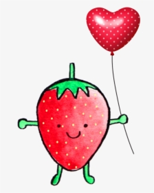 Strawberry Clipart Balloon, HD Png Download, Free Download