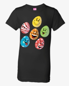 Easter Emoji Cute Eggs Faces Happy Easter Day Funny - T-shirt, HD Png Download, Free Download