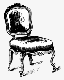 Vintage Couch Png -chair Fancy Vintage Furniture Png - Vintage Chair Illustration, Transparent Png, Free Download